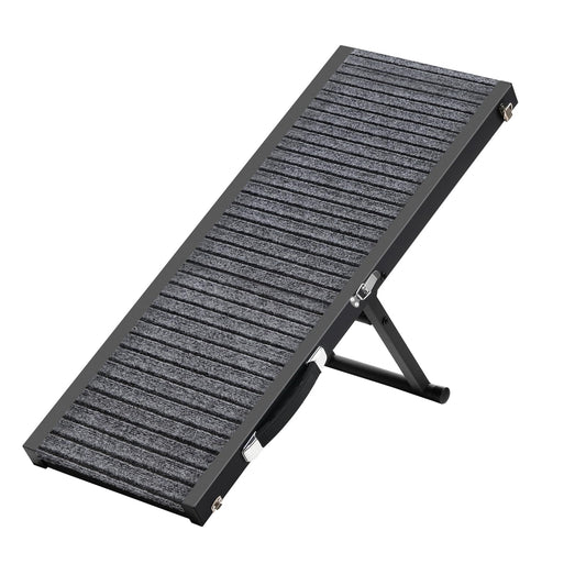 GreyMuzzle Folding Dog Ramp — 5-Level Adjustable, Non-Slip (31.5 in)