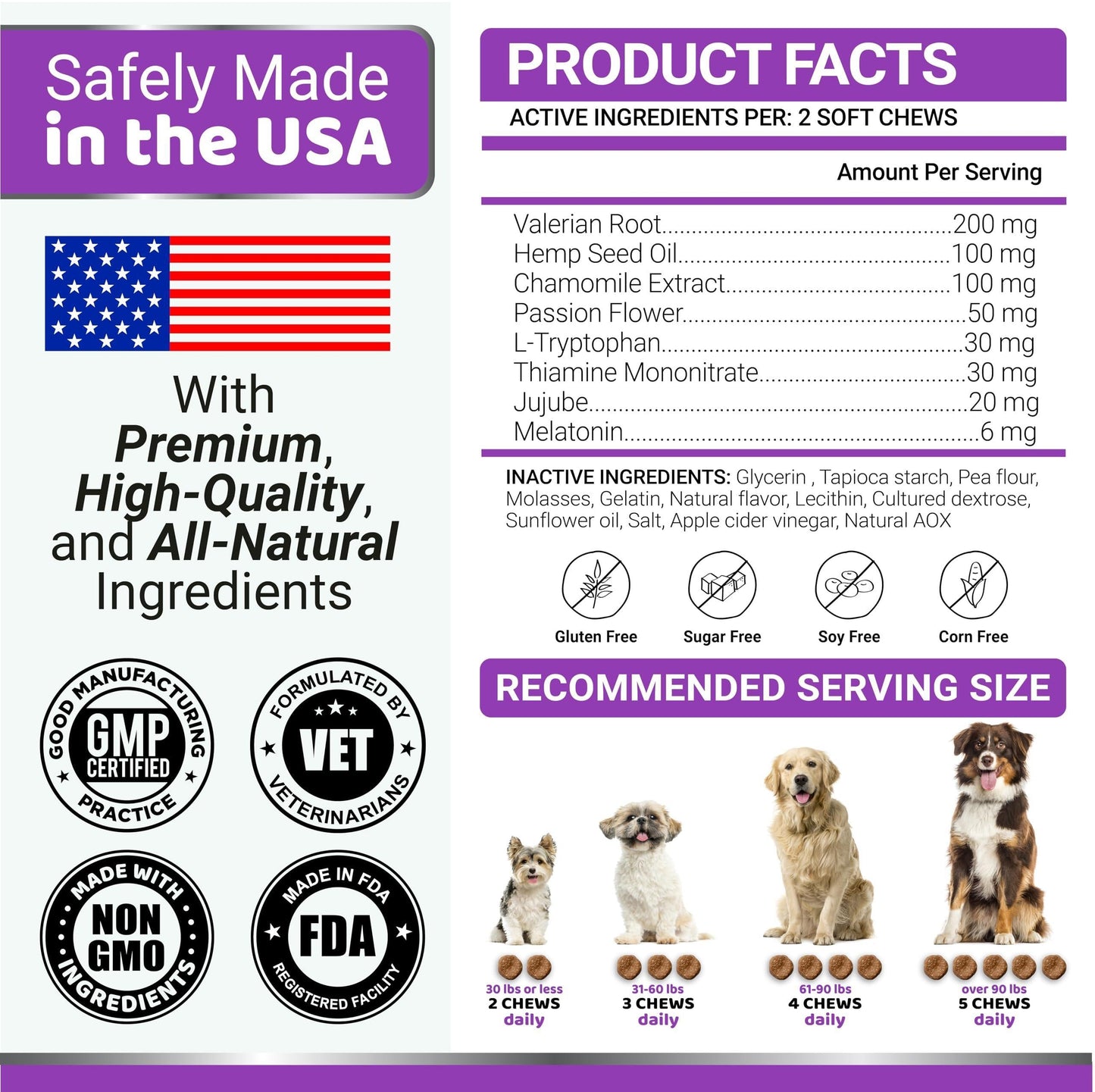 GreyMuzzle Calming Chews — Melatonin Soft Chews for Anxious Senior Dogs (170 Count)