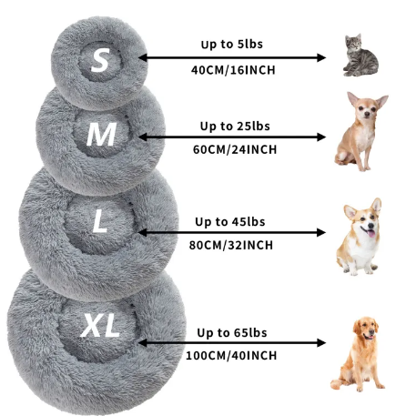 GreyMuzzle Calming Donut Cuddler — Anxiety-Relief Bed for Senior Dogs