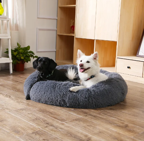 GreyMuzzle Calming Donut Cuddler — Anxiety-Relief Bed for Senior Dogs